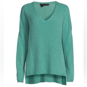 360 cashmere sweater, green / teal, size M